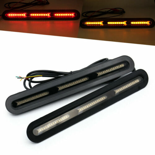 Car Auto Rear Window LED Light Bar Brake Flowing Turn Signal Tail Lamp Strip 12V - Picture 2 of 8