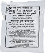 Ayu Hina Henna Ayurvedic Organic, Black 45g, Natural Black