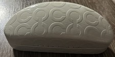 Coach Eyeglasses Sunglasses Case White Hard Clamshell Logo Case Only