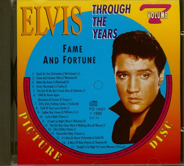 Elvis Presley - Through The Years Vol.7 - Fame And Fortune (Cd) - Elvis, RCA ...-image