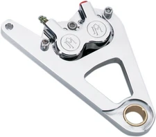 PM 4-Piston Classic Caliper for Springer Front Right 11.5" Polished 1217-0017P