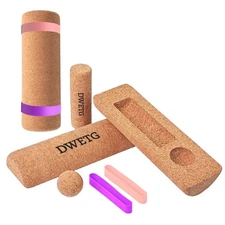 Balance Board Premium Cork Foot Strength & Balance Trainer for Stability, Mob...