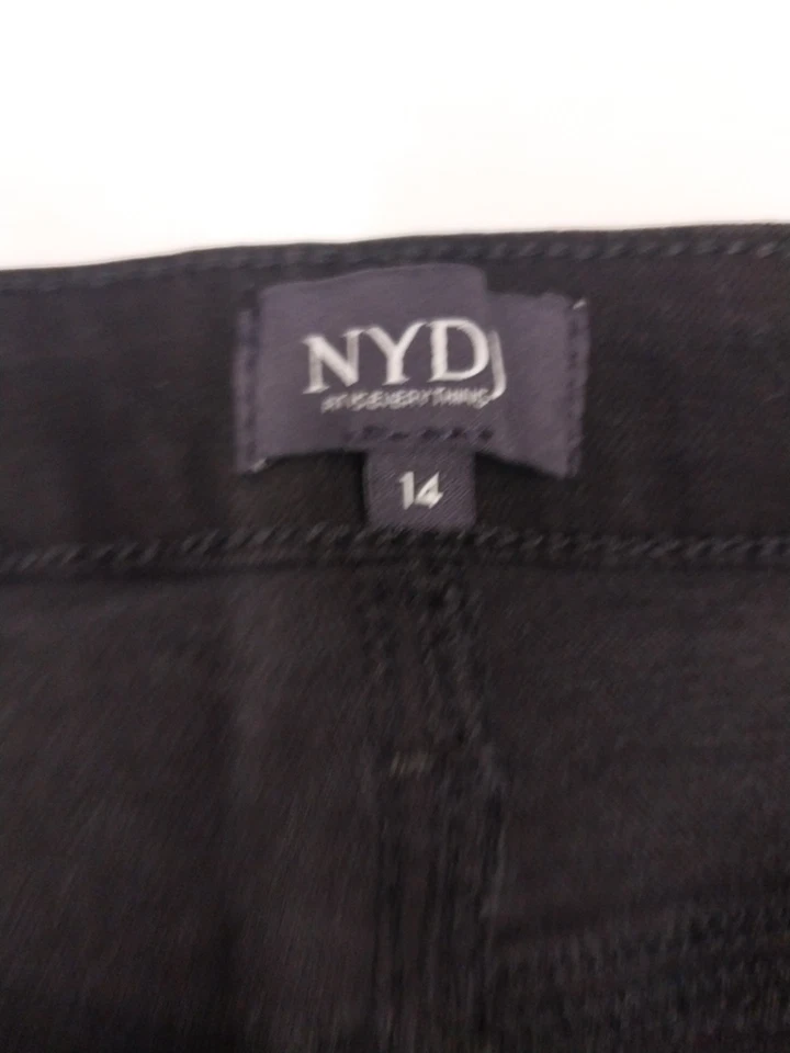 NYDJ Black Barbara Bootcut Women's Jeans Size 14 - Image 2 of 4