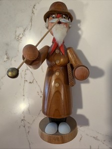 Vintage Erzgebirge German Incense Burner Old Man Grandpa