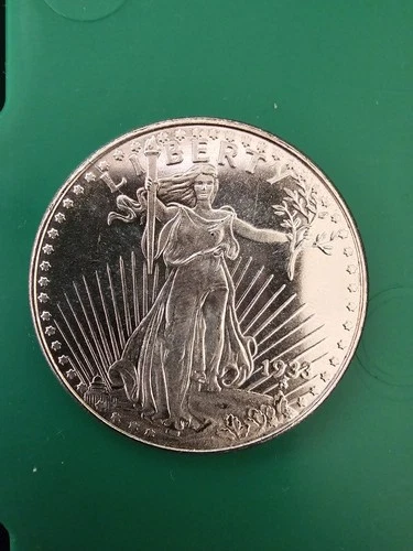 1 Troy oz Saint Gaudens .999 Fine Silver Round