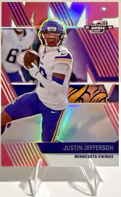 Panini Contenders Optic 2024 MVP Contenders Justin Jefferson MVP-JJN Pink /75