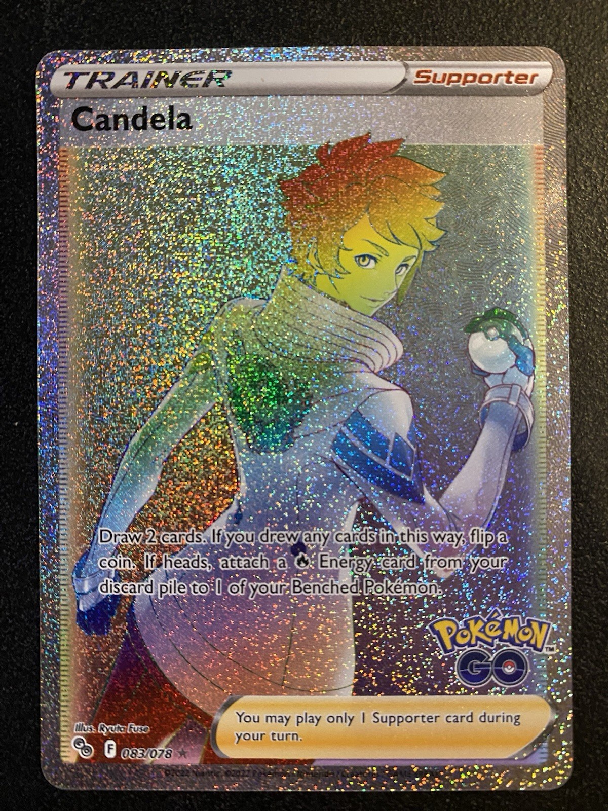 Candela # 83/78 - Pokémon GO - RAINBOW SECRET RARE Full Art Trainer