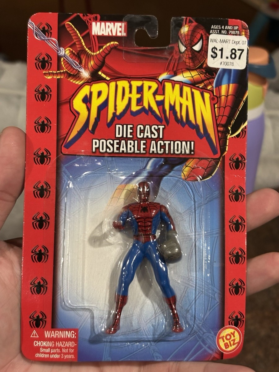 2000 Marvel Toy Biz Spider-Man Die-Cast Poseable Mini Figure