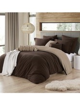 Swift Home 3-Pc. Reversible Duvet Cover Set Queen, New grey