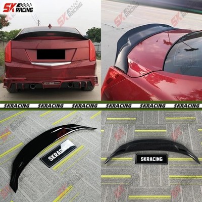 Fits Cadillac ATS 4DOOR 2013-2018 Carbon Fiber /Glossy Black Rear Spoiler Wing