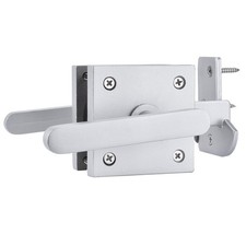 Double Side Gate Latch, Aluminum Self-Locking Gate Latch for Swing Door, Heav...