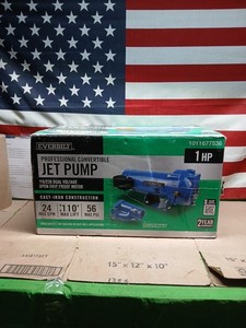 Everbilt 1 HP Professional Convertible Jet Pump. Read Description*PARTS ONLY*