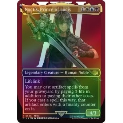 Foil Noctis, Prince Of Lucis (borderless) (surge Foil) (546) MTG