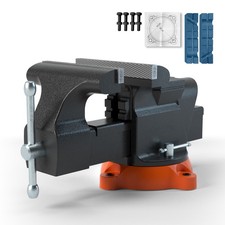 Uimoso 6 Bench Vise w/ Anvil 360° Swivel Loc...