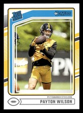 Payton Wilson 2024 Donruss Rookie Card #342 Pittsburgh Steelers. rookie card picture