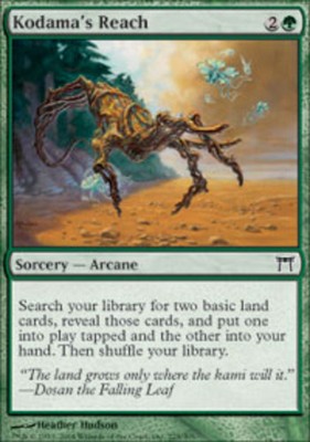MTG magic cards 1x Kodama's Reach Champions Light Play, English