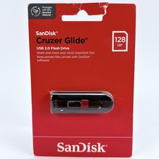 Sandisk SDCZ60-128G-A46C 128 GB Cruzer Glide Flash Drive - USB 2.0 - Black