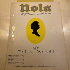 Nola Felix Arndt 1942 Original Ed Sam Fox Publishing Piano Sheet Music S1252