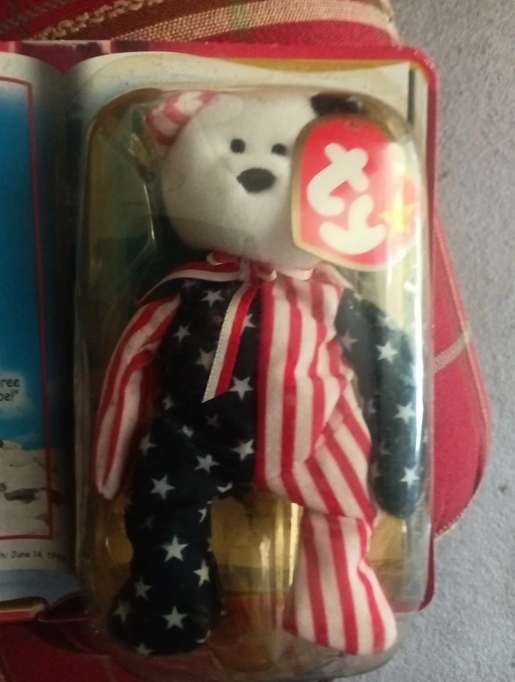 New In Box Ty Spangle The Bear Beanie Baby - Image 3 of 3