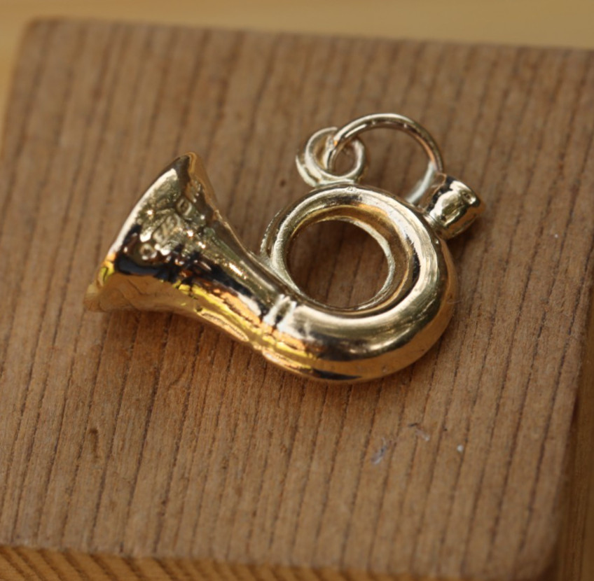 Bugle Trumpet Pendant Charm