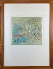 Erik Lévesque-acquaforte a colori firma+numeraz.(9/60)-Cm.78x58 (35,x39)+cornice