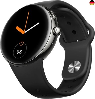 Parsonver Smartwatch Herren Damen, 43 mm AMOLED Always-On Display, Bluetooth