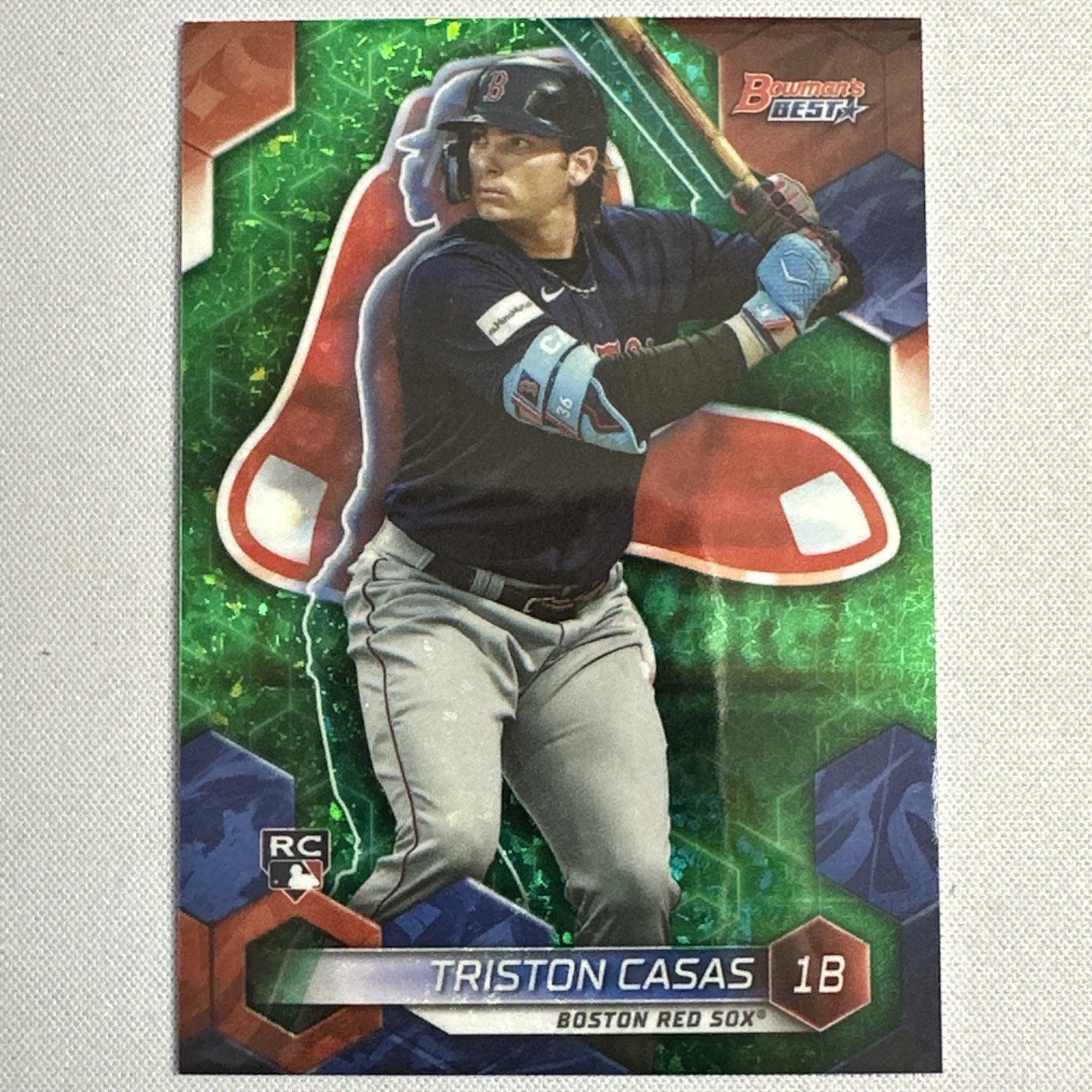 2023 Bowman's Best - Triston Casas #51 Green Mini-Diamond Refractor /99 (RC)