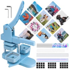 Square Magnet Button Maker Kit Holographic Film 2x2
