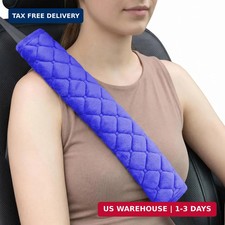 Soft Auto Seat Belt Pads Extra Long 13.7in, Seatbelt Shoulder Cover, 2 Piece Set