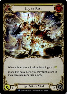 Lay to Rest (Yellow) NM (Foil) Rare Dusk till Dawn Flesh and Blood