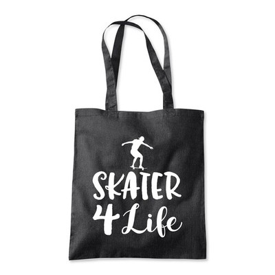 Skater For Life Skateboarding Tricks Tasche Shopping Strand Shopper Tasche