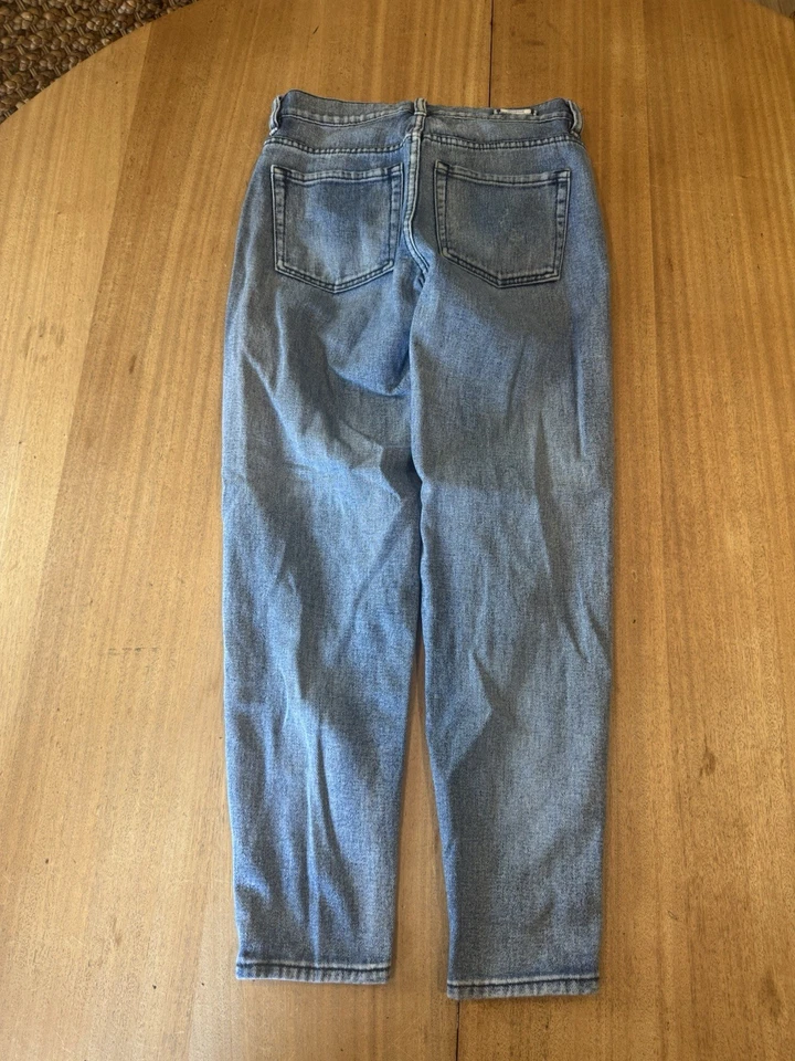 Женские джинсы Brandy Melville состаренные Mom Boyfriend размер 26x26 высокая посадка - Изображение 3 из 4