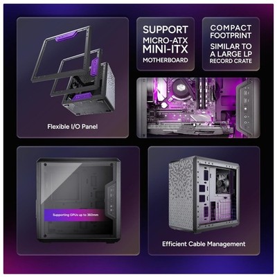 Modular mATX Computer Case, Magnetic Dust Filters