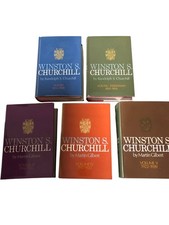 Winston S Churchill Biography Set Volumes 1-5 Hardcover Randolph Ma T2080 HY66