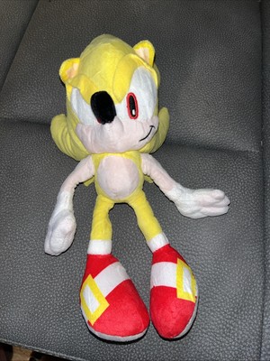 Sonic The Hedgehog SUPER SONIC Yellow Gamer Plush Stuffed Action Figure Toy