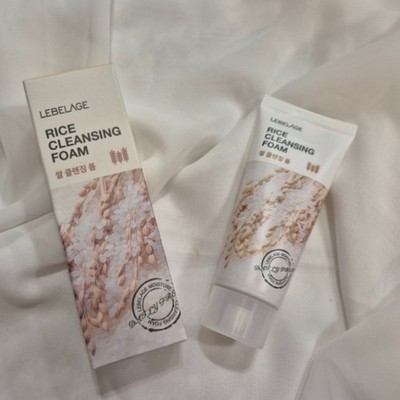 LEBELAGE Rice Cleansing Foam 100ml Gentle Remove Moisturizing Deep Cleanser NEU