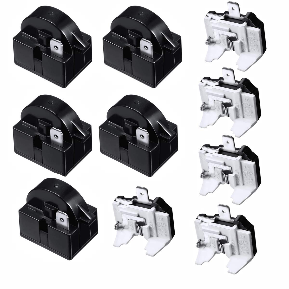 Refrigerator Compressor Relay and Overload Kit 5 Sets,Refrigerator Starters...