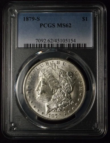 1879-S $1 MORGAN DOLLAR SAN FRANCISCO MINT COIN PCGS MS62