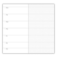 newestor Travelers Notebook Inserts - Weekly Refills for Standard Size Travel...