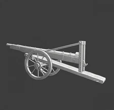 Northern Crusades Miniature Medieval Precision Cannon Bombard Siege Artillery 3D