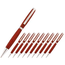 Slimline Pen Kit, Silver Finish, 10 Pack, Legacy Woodturning