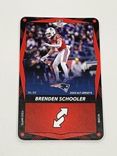 2025 UNO Elite Alt Jerseys Football Red - Brenden Schooler - Patriots