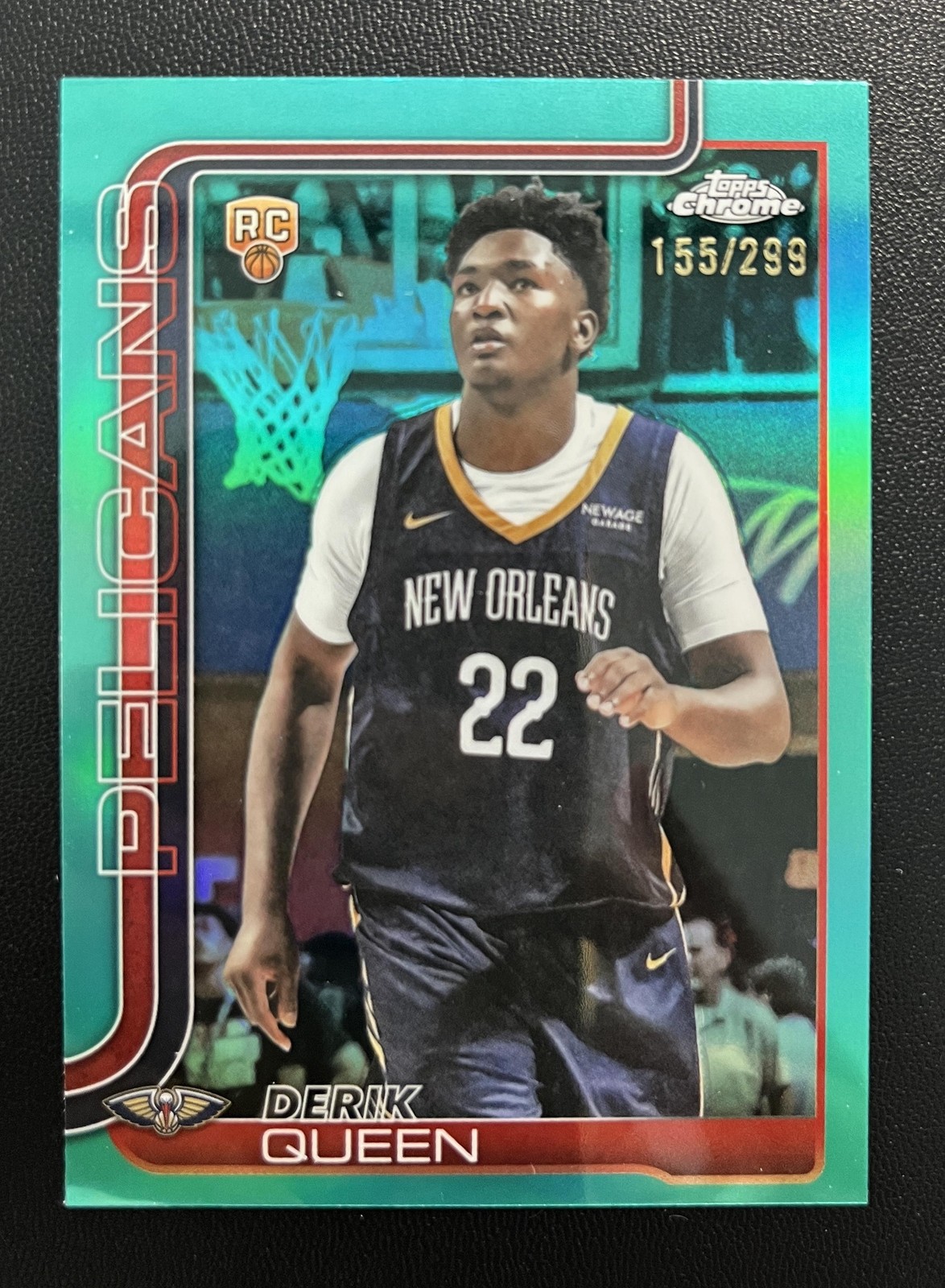 2025-26 Topps Chrome Derik Queen RC Rookie #263 Teal /299