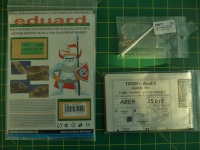 Three New AM Part Sets for German Tiger I, Ausf. E (Sd. Kfz. 181): PE & Metal