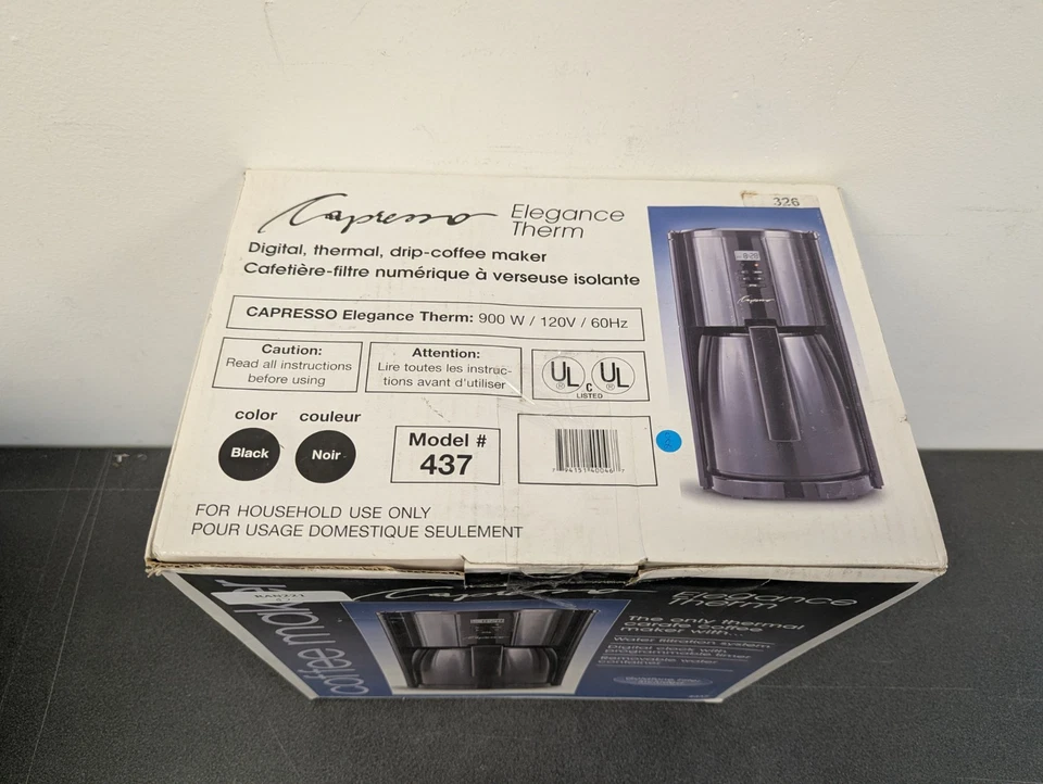 Cafetera térmica Capresso Elegance - solo para piezas Foto 3 de 4