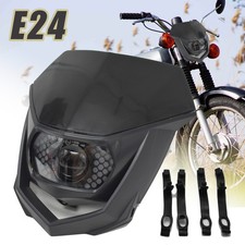 LED Scheinwerfer Lampenmaske Tuning schwarz f&uuml;r Simson S51 S51E S50 S70 S70E