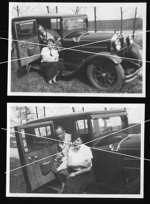 3x orig. Foto um 1932 Oldtimer KfZ Essex Super Six ? Hudson Motor Car