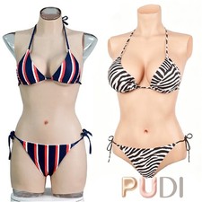 Silicone Bodysuit Breast Forms C/G Cup Body Suit Fake Vagina Hip Shaping Female