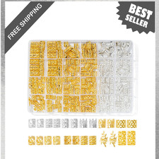 Hair Jewelry for Braids Dreadlocks 220 Pieces Gold Silver Accessories Cuffs