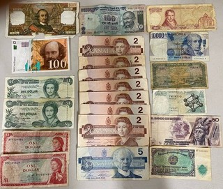 Nice Lot of Foreign Currency from Around the World from an Estate